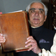 Jaswant Singh holds up the interim general budget to be presented to parliament on Feb. 03, 2004.